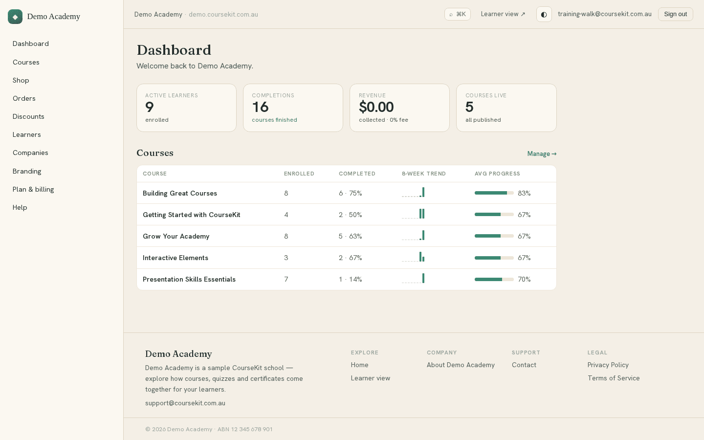 Run Your Academy with CourseKit